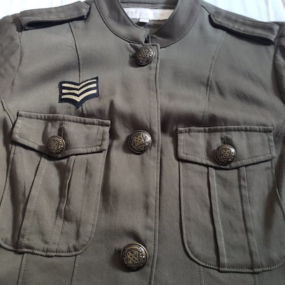 Guess Lined Shirt Jacket XS Military Utility - Picture 2 of 11